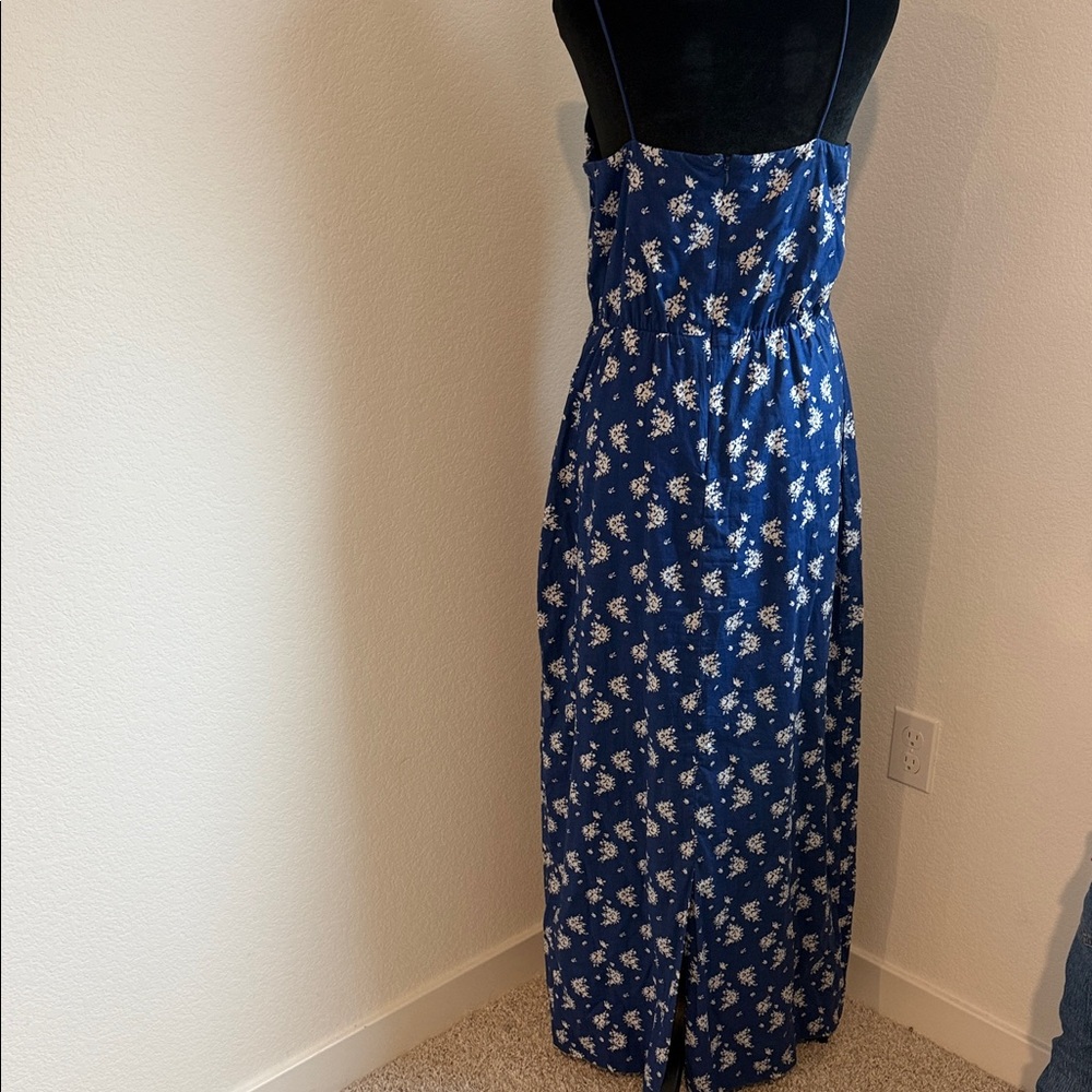 J. Crew Blue and White Floral Maxi Dress - Picture 10 of 14